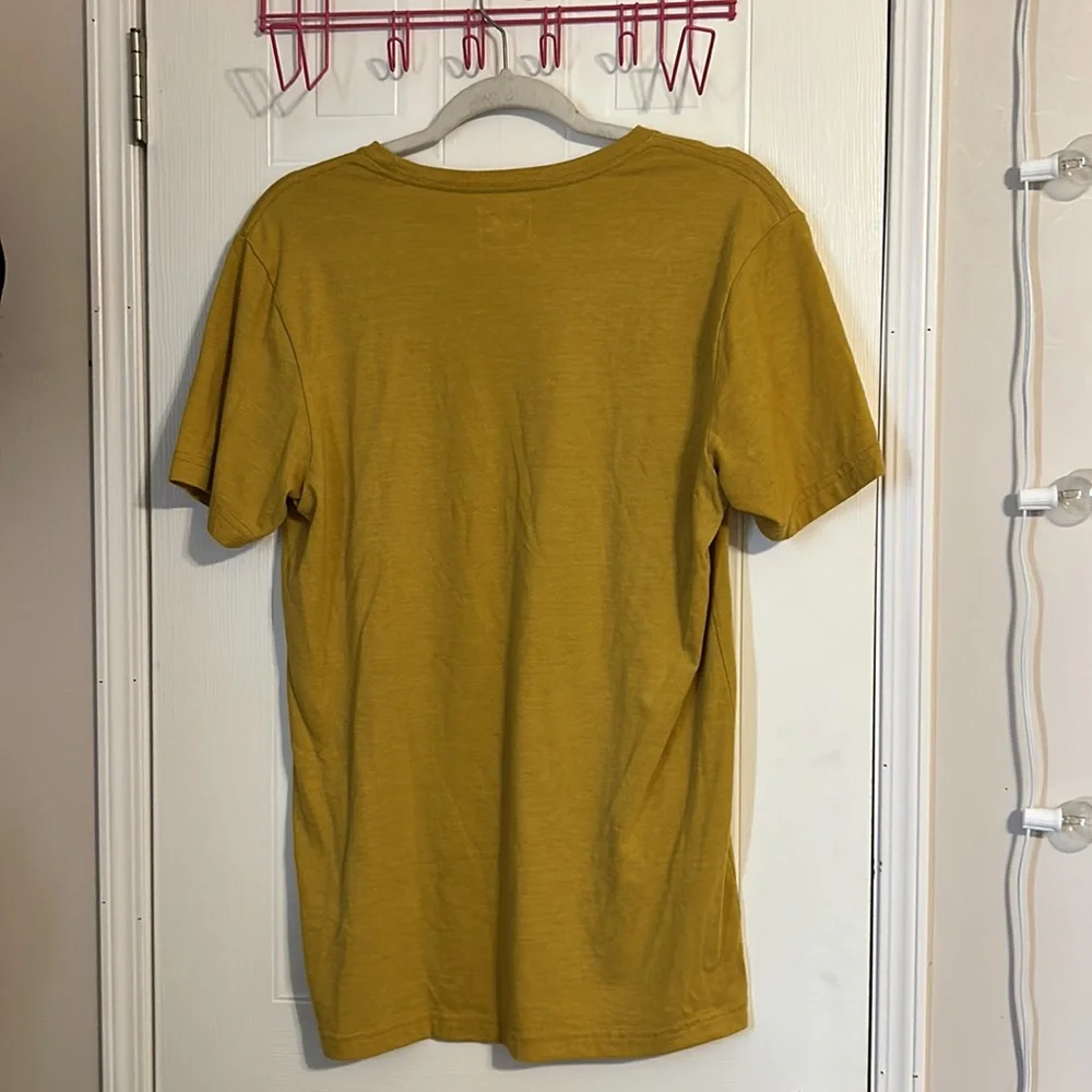 North Face yellow tee shirt